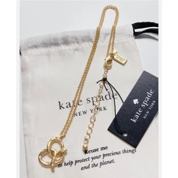 Pretzel Pendant Necklace by Kate Spade