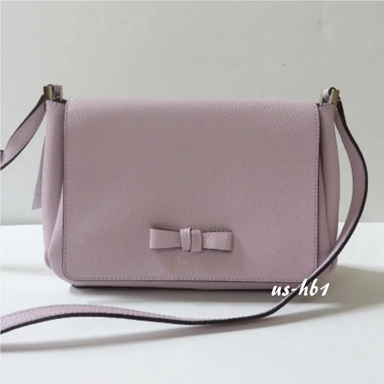 Kate Spade Pershing Street Avva Leather Crossbody Bag Peony Blush/lush Lilac