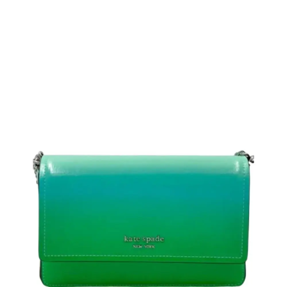 Kate Spade Morgan Ombre Flap Chain Wallet - Mint Liqueur Multi