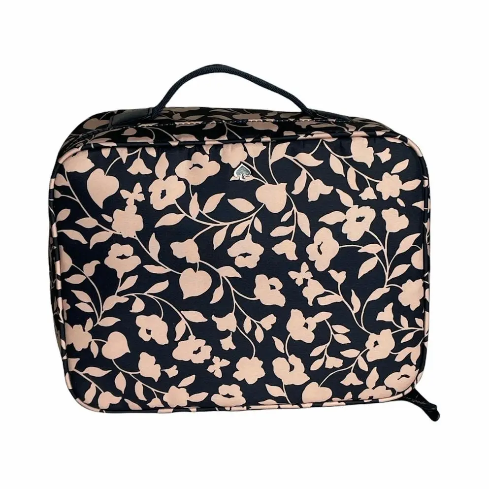 Kate Spade Women`s Jae Garden Vine Travel Cosmetic Case Toiletry Bag Floral