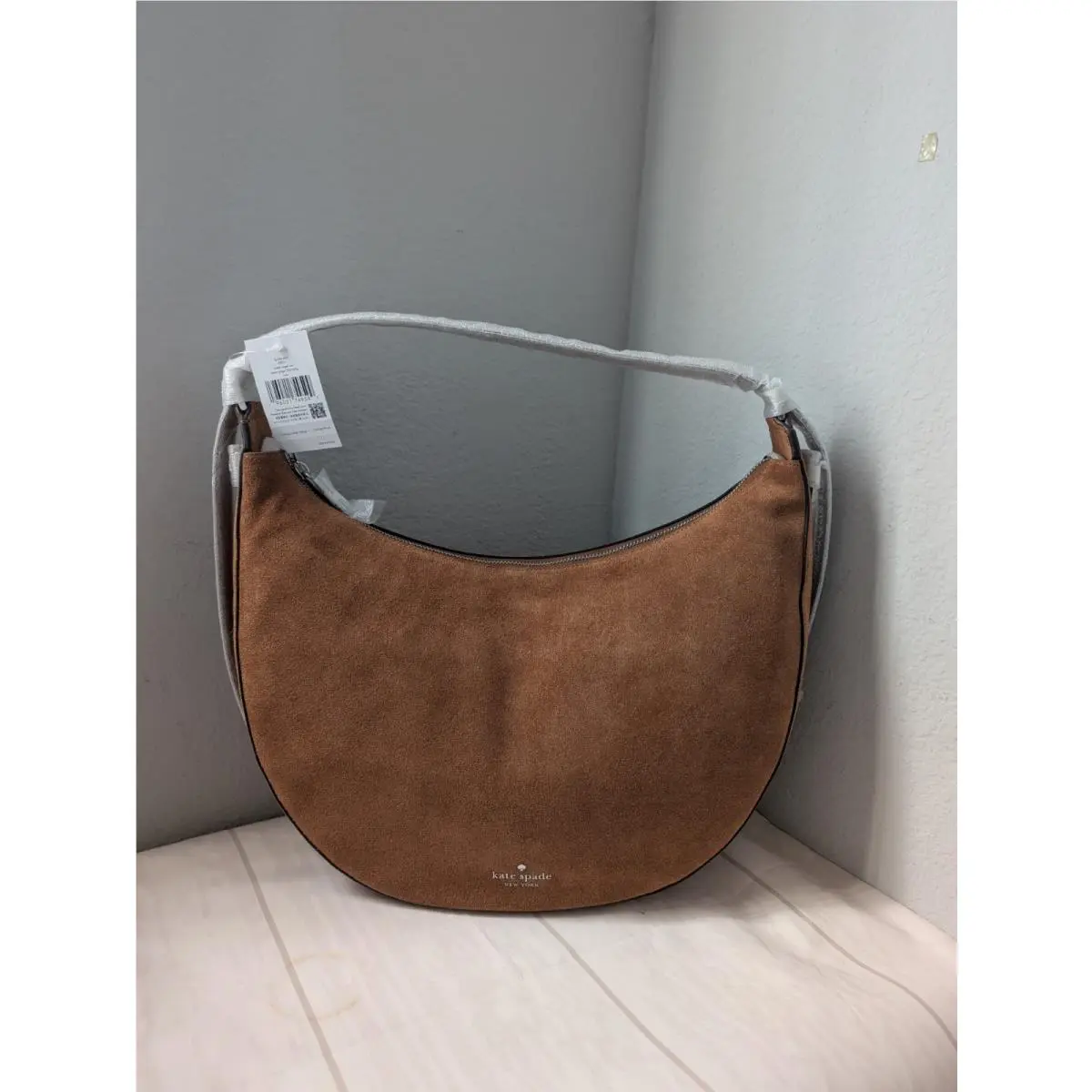 Kate Spade KP031 Nova Suede Large Shoulder Bag In Warm Gingerbread