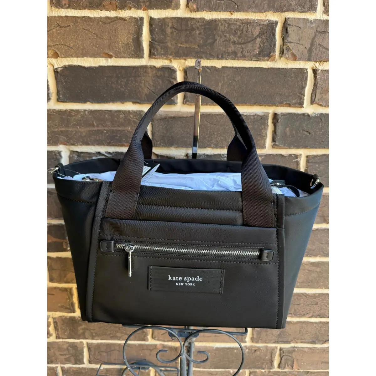 New York Dash Nylon Tote Large Black by Kate Spade