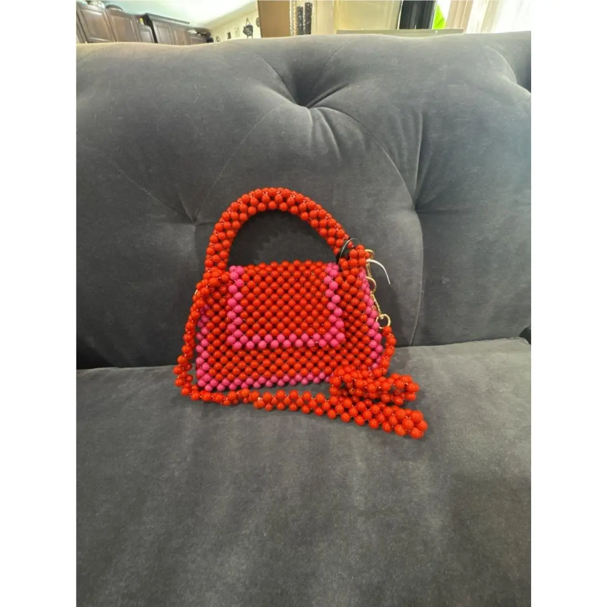Kate Spade New York For Target Colorblock Beaded Top Handle Crossbody Bag