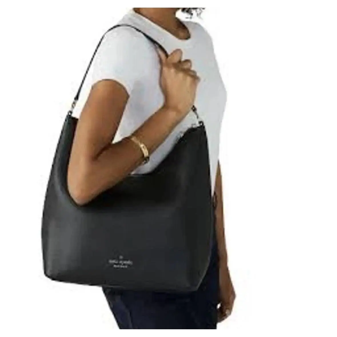Kate Spade Handbags Black Leather Satchel Shoulderbag Crossbody Messenger Zippy