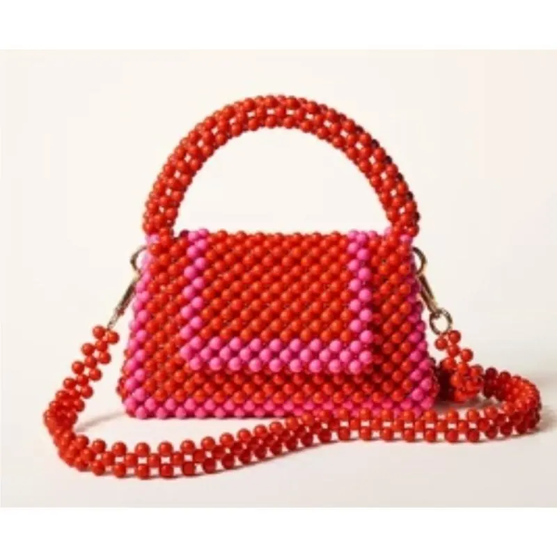 Kate Spade York x Target Colorblock Beaded Crossbody Purse Red Valentines