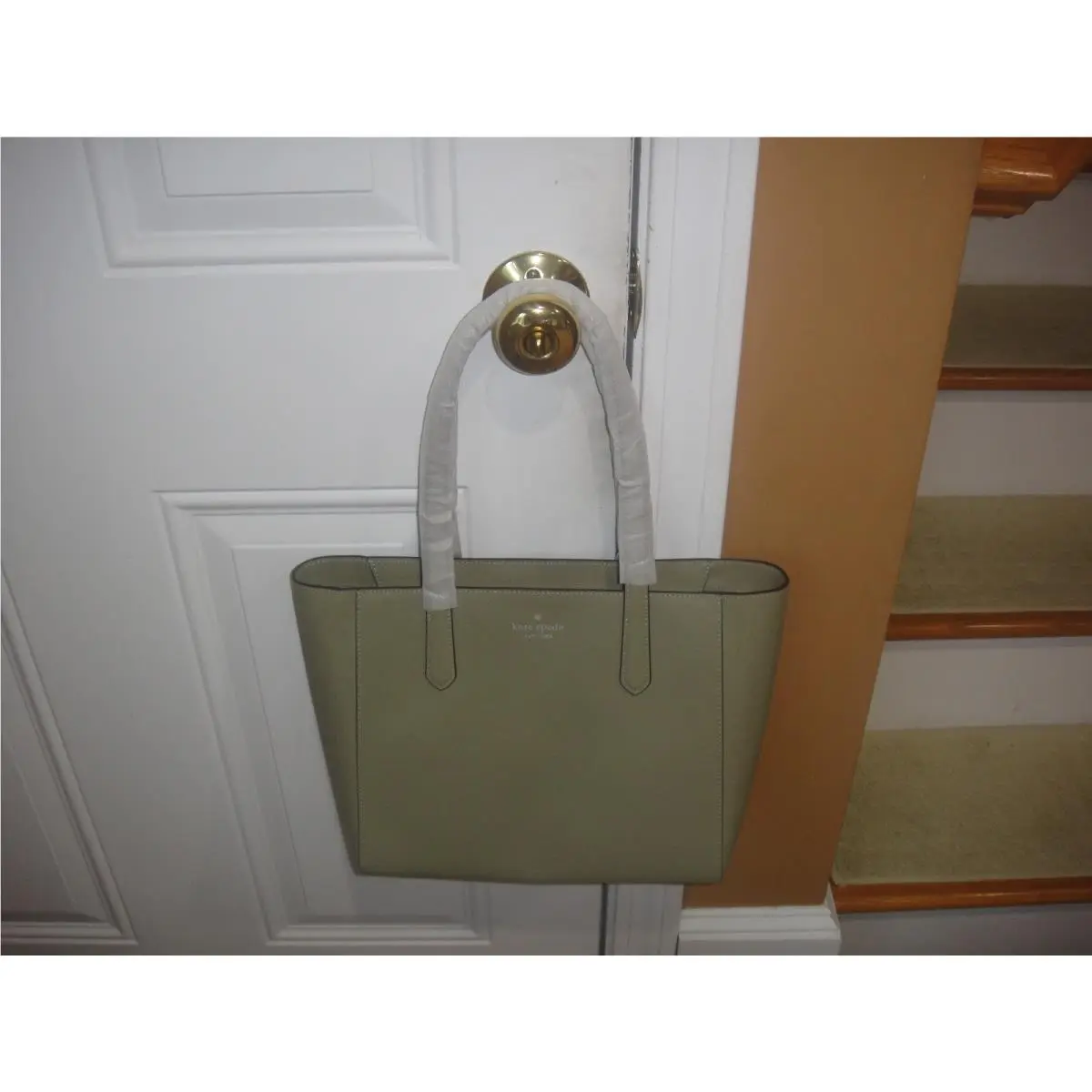 New  Staci Medium Elm / Green Tote Leather Bag.$359.00100%AUTHENTIC by Kate Spade