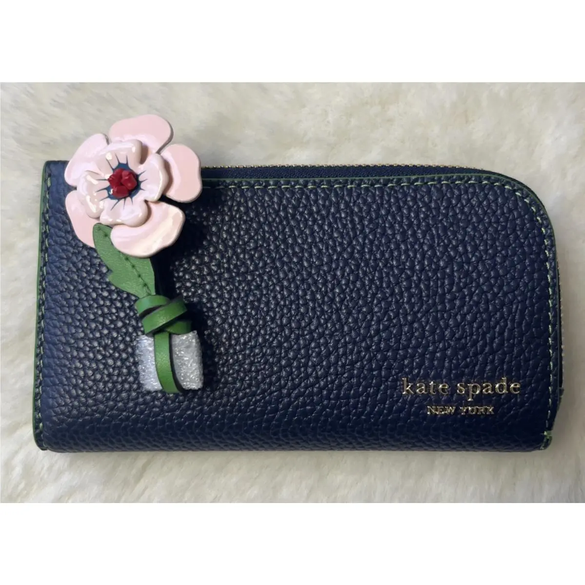 New Kate Spade In The Garden Small Slim Bifold Wallet