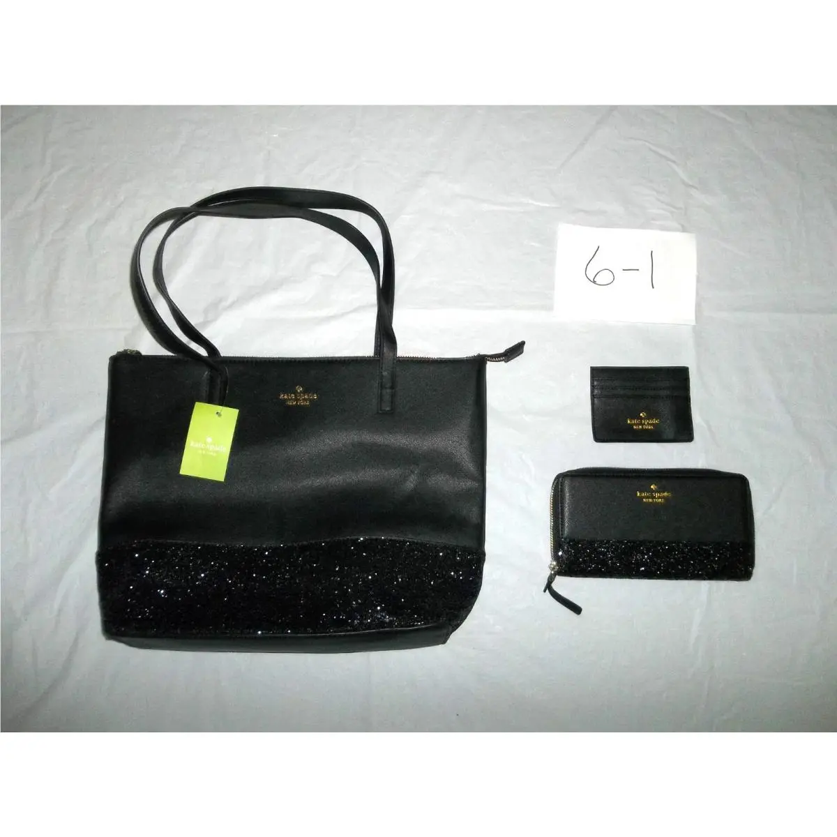 Kate Spade New York Gold Coast Maryanne Large Leather Sparkle Purse Wallet