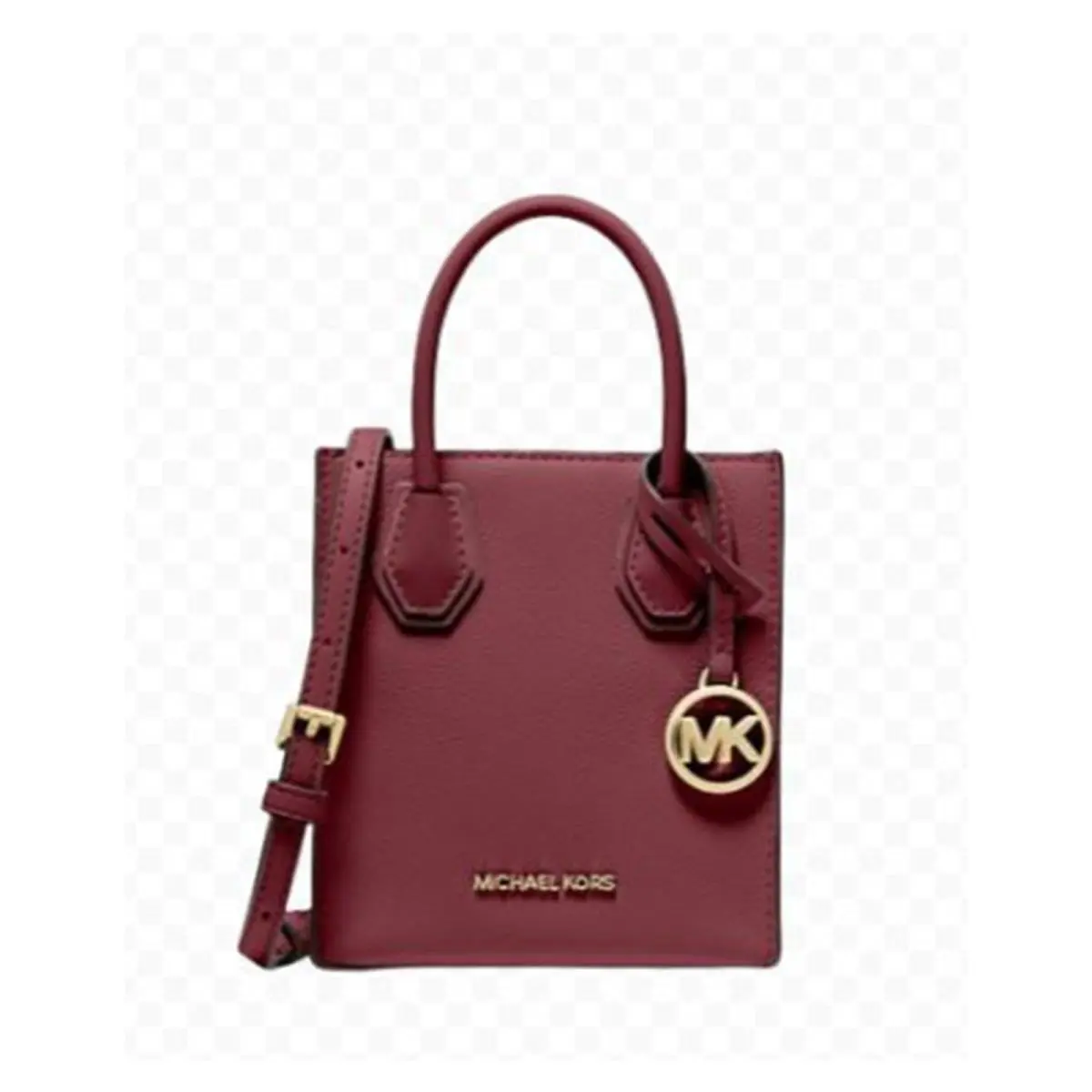 Mercer Extra-small Pebbled Leather Crossbody Bag Oxblood 35S1GM9T0L by Michael Kors
