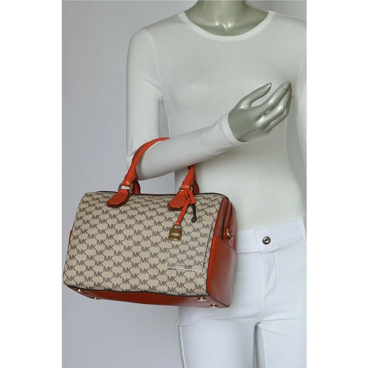 Michael Kors  bag  - Michael Kors Studio Mercer - Studio Mercer - NAT/ Orange, Lining: Beige, Exterior: Natural Orange