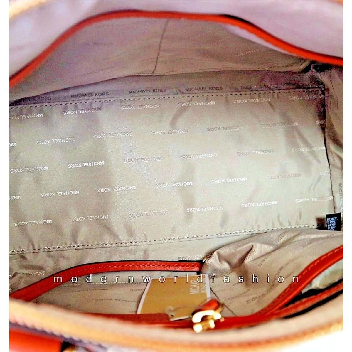 Michael Kors  bag  - Michael Kors Studio Mercer - Studio Mercer - NAT/ Orange, Lining: Beige, Exterior: Natural Orange