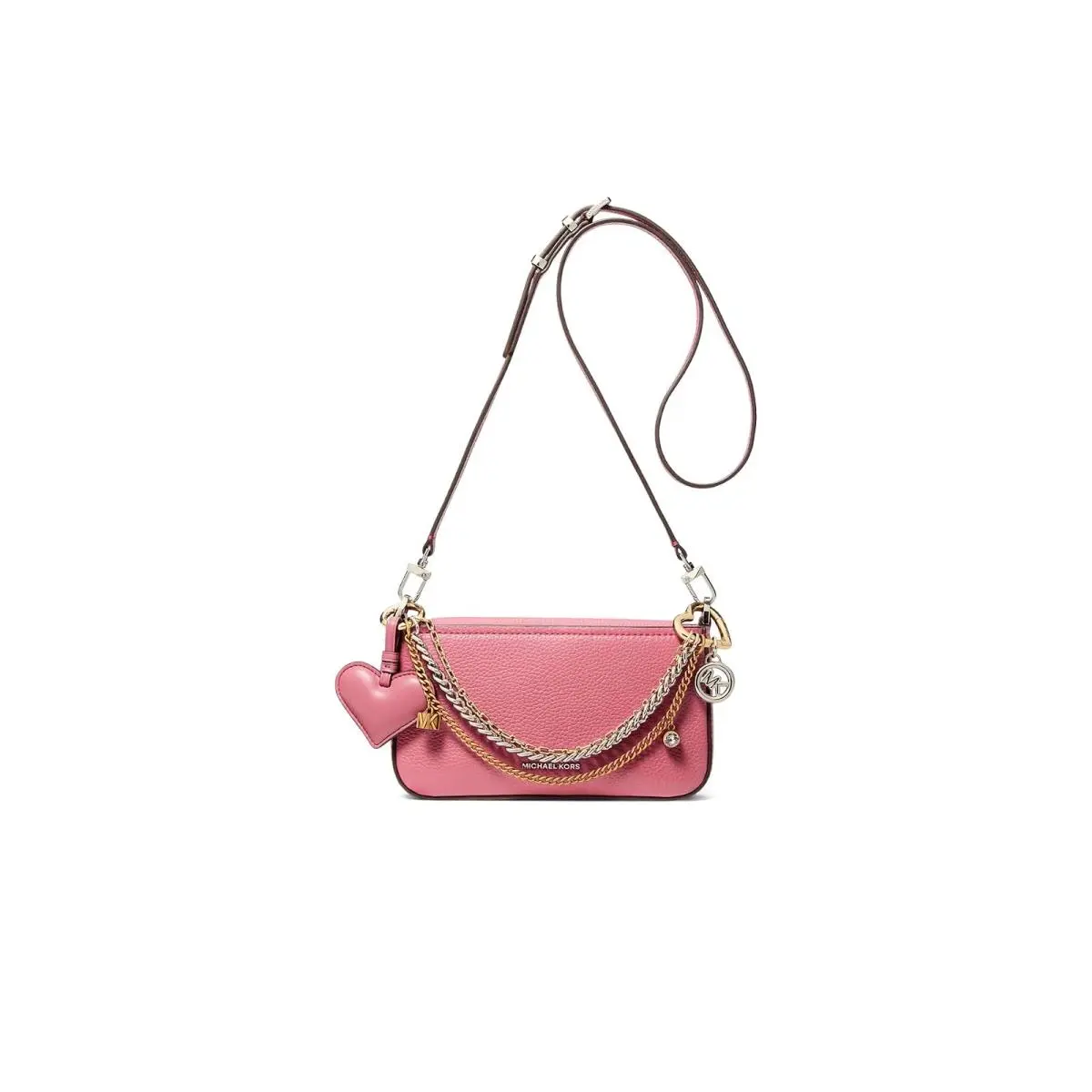 Woman`s Bags Michael  Bryant Small Convertible Crossbody Pouchette Rosewood by Michael Kors