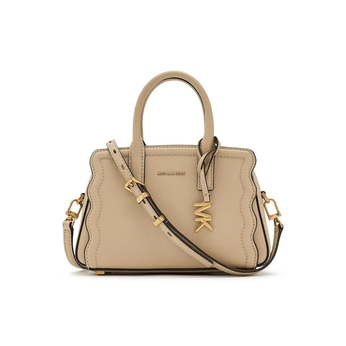 Women`s Handbags Michael Michael Kors Laila Extra Small Crossbody - Khaki, Exterior: Multicolor