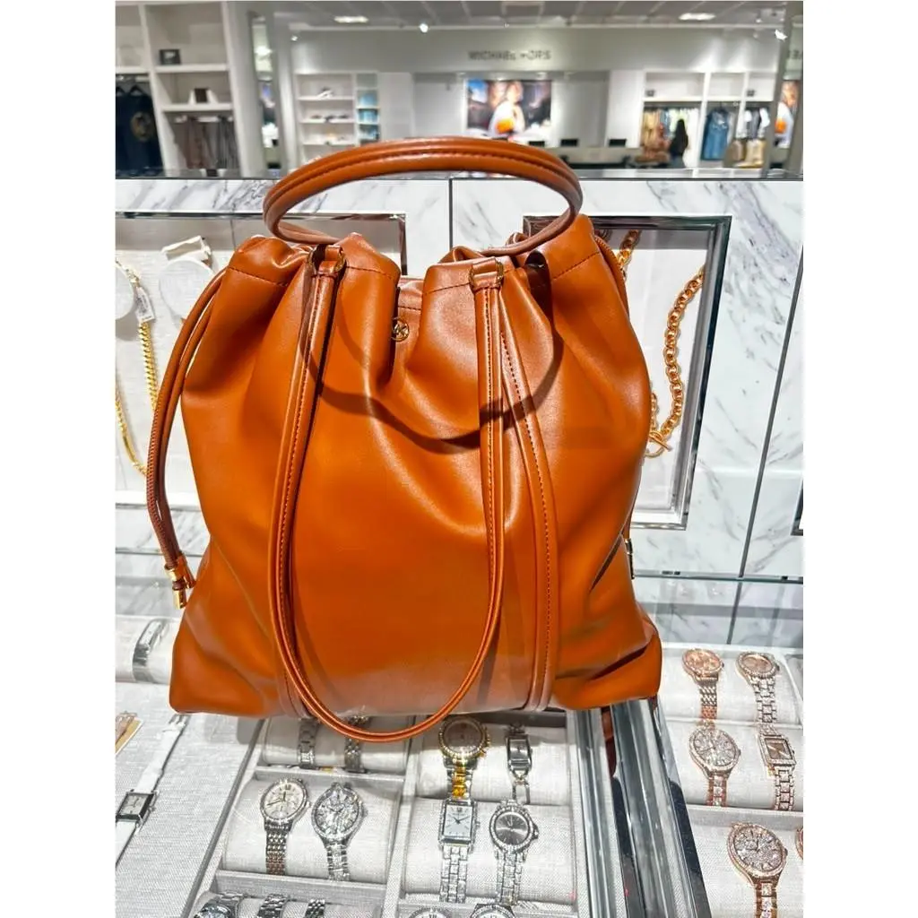 Matilda Large Cinch Drawstring Tote Bag Women PU Blend Handbag MK LUGGAGE by Michael Kors