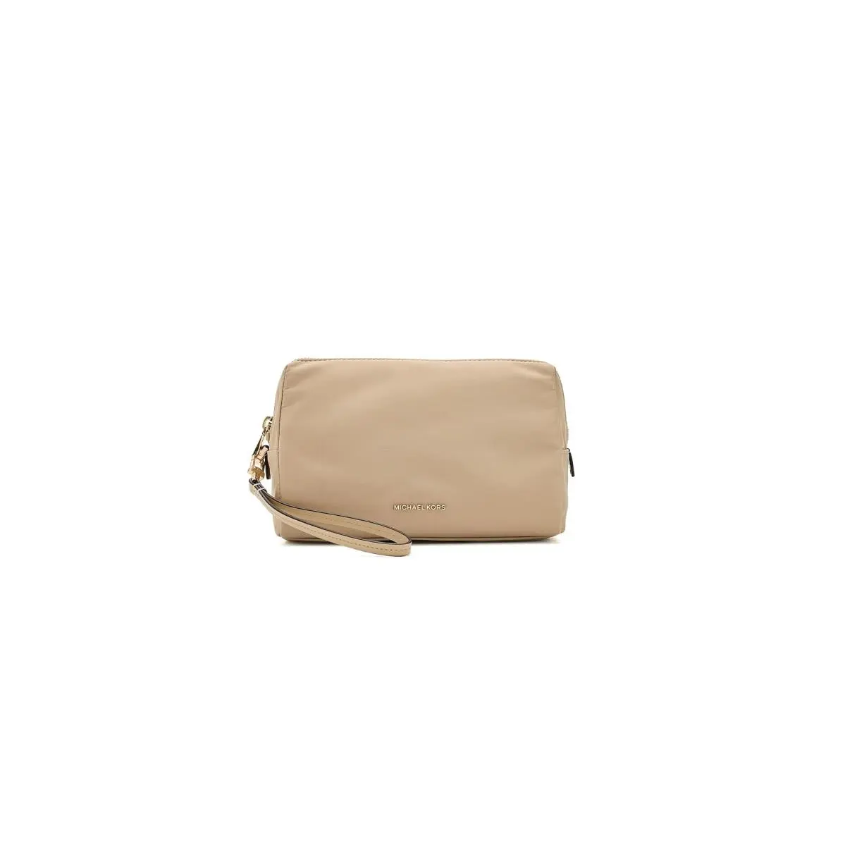 Woman`s Handbags Michael  Zadie Large Cosmetic Wristlet Khaki by Michael Kors