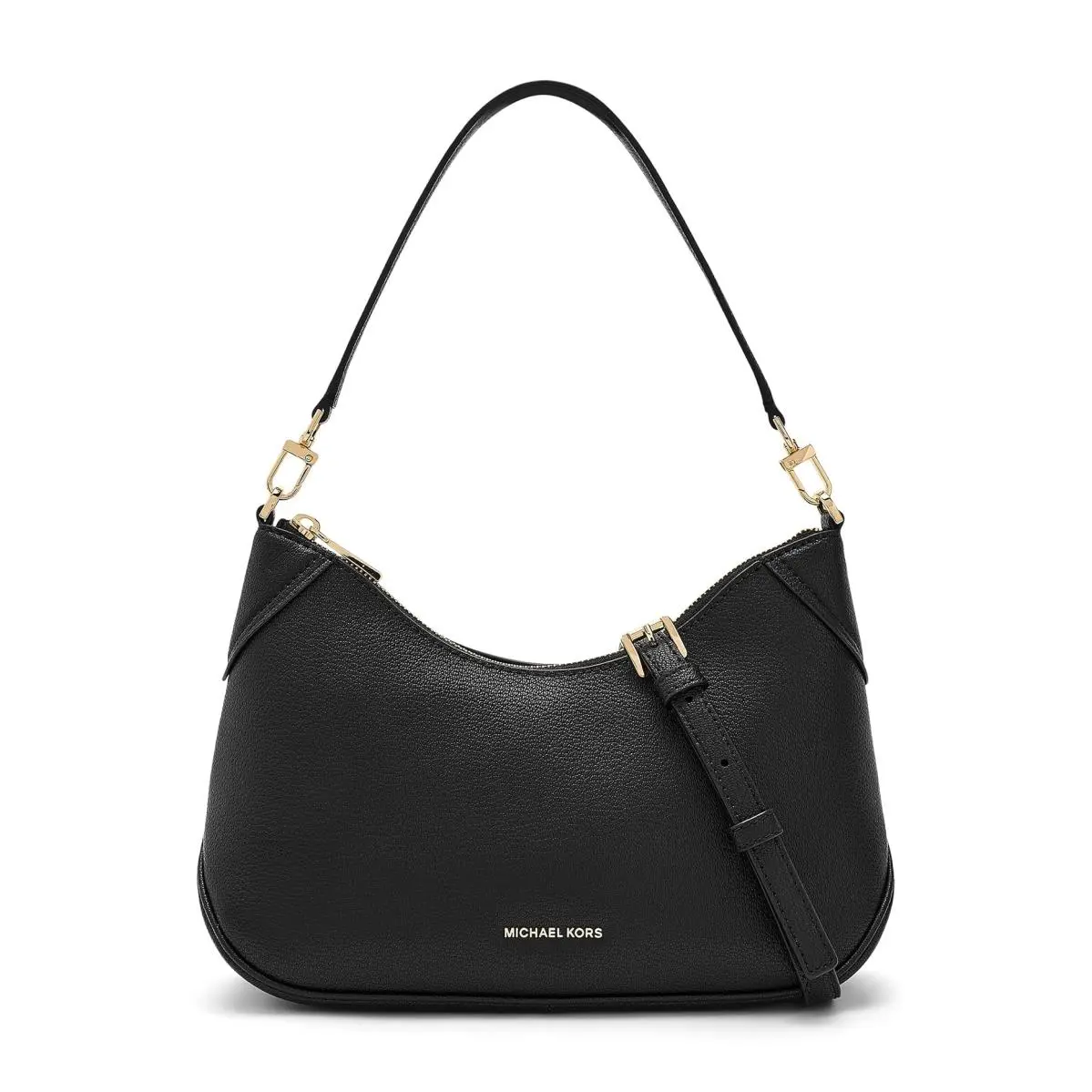 Woman`s Bags Michael  Jet Set Medium Convertible Pouchette Crossbody Black by Michael Kors