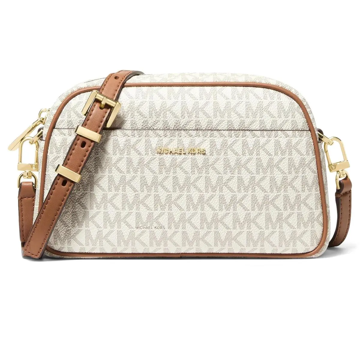 Woman`s Handbags Michael  Jet Set Small Camera Xbody Vanilla/Acorn by Michael Kors