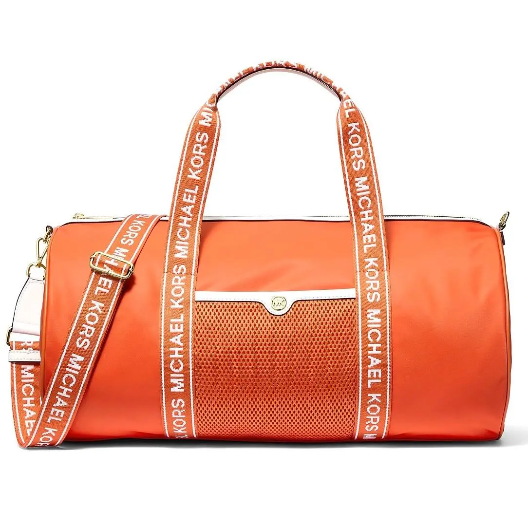 Large Nylon Sport Duffle Weekender Bag Red Clay 35S5GTFT6C by Michael Kors