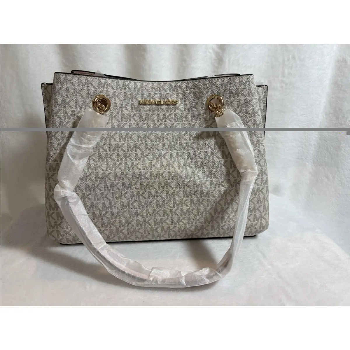Michael Kors Teagen Large Long Drop Satchel- Powder Blush Multi