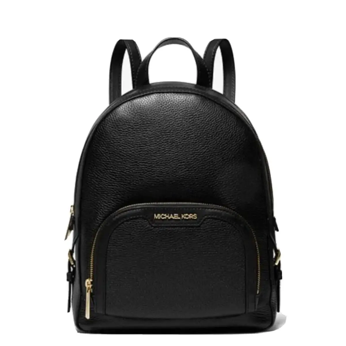 Jaycee Medium Zip Pocket Backpack Leather Black with Dust Bag by Michael Kors