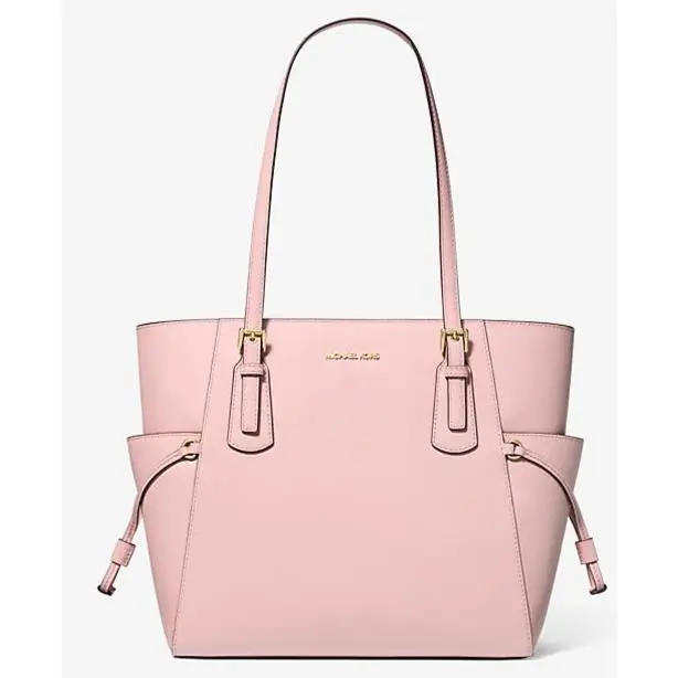 Michael Kors Voyager Large Saffiano Leather Tote Powder Blush with Dust Bag