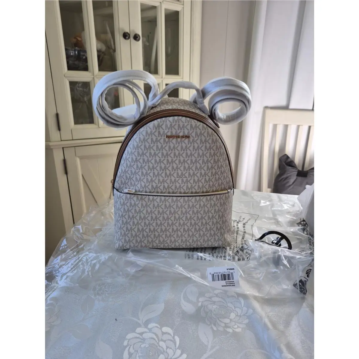 Michael Kors Backpack Sheila Medium Logo Backpack 9.5 W X 12 25` H X 5 D