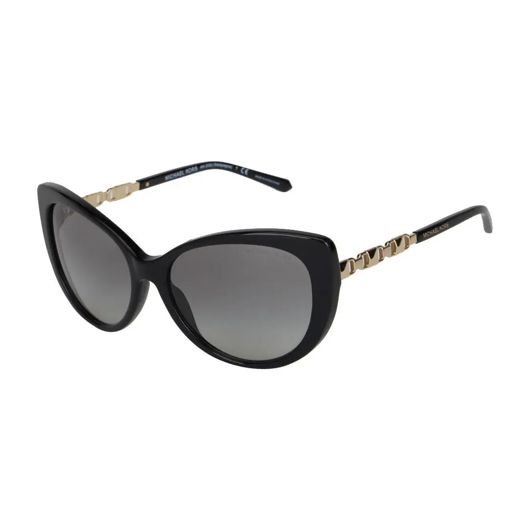 Beautiful Stunning Michael Kors Women`s Cat Eye Sunglasses MK2092 300511 Black