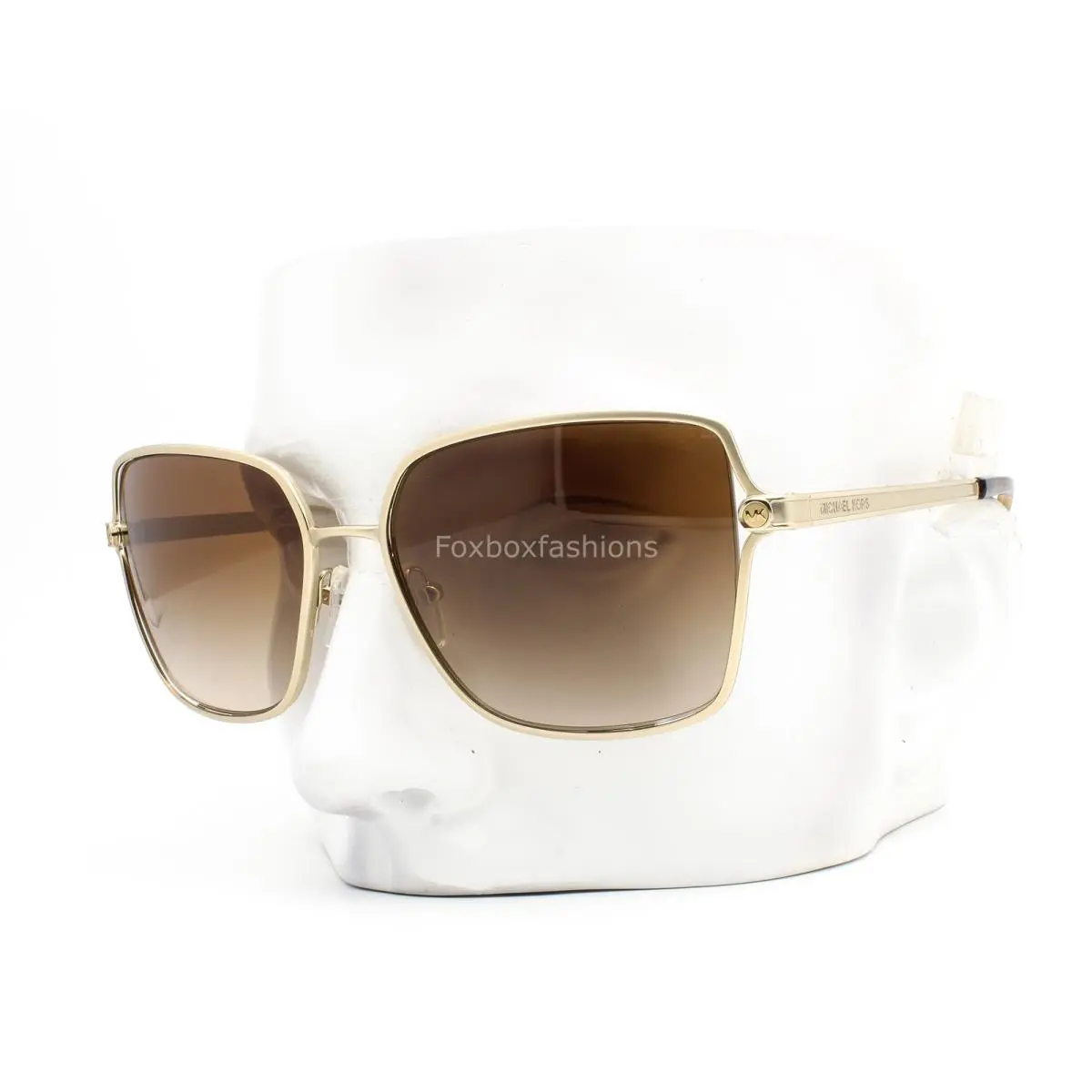 Michael Kors Cancun Sunglasses MK 1087 101413 Satin Light Gold Brown W/case