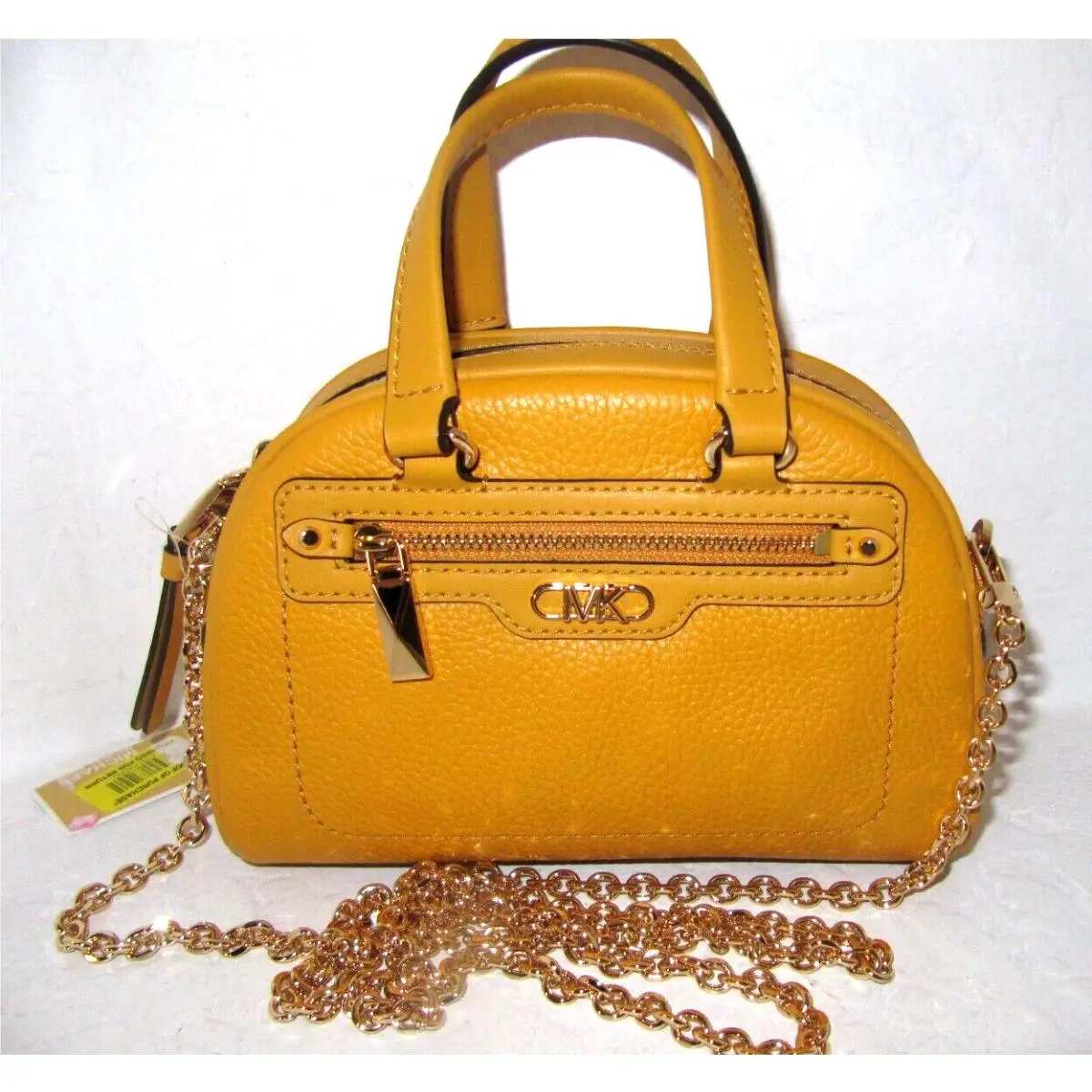 Michael Kors Williamsburg Bowling Bag X Small Crossbody Golden Rod