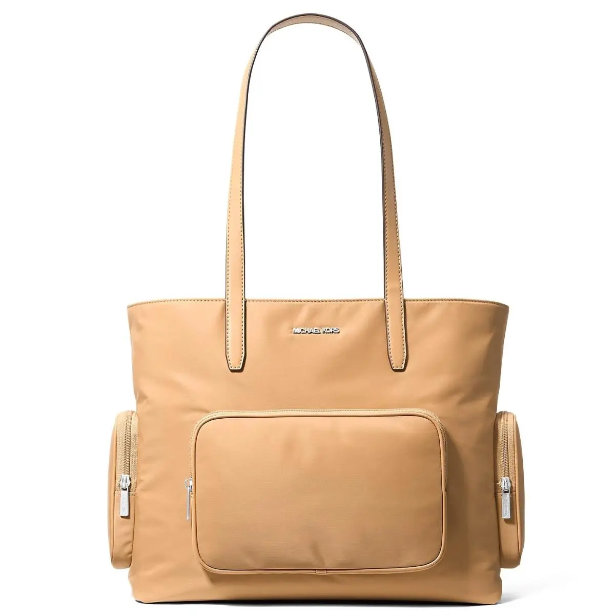 Khai Large Nylon Tote Bag Dark Peanut Beige 35T5S5FT9C by Michael Kors
