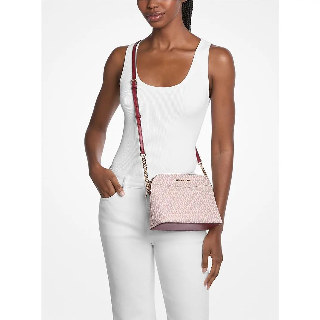 Michael Kors Jet Set Travel Medium Dome Crossbody Cherry Multi