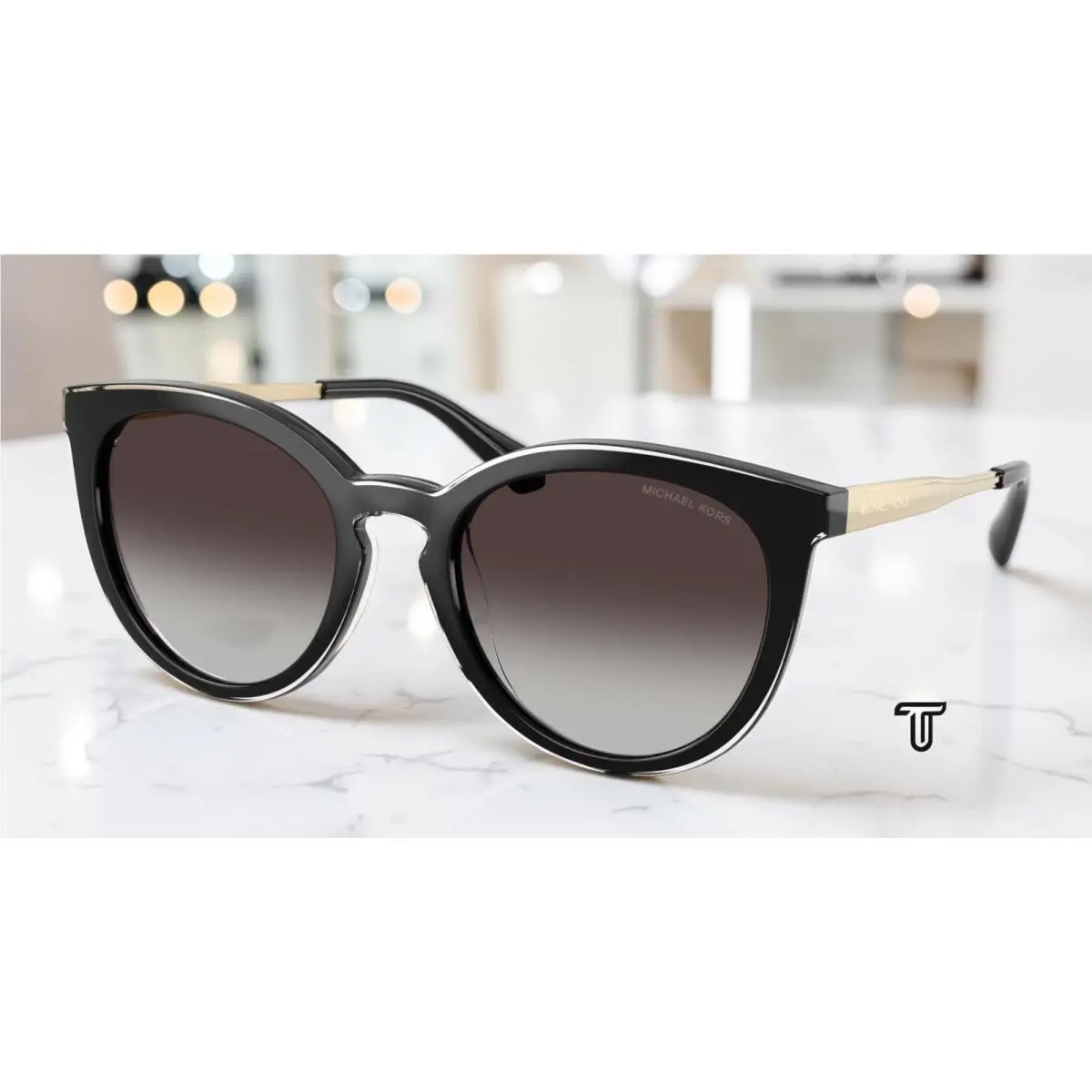 Michael Kors MK2274U 30058G Tarifa Black Grey Grad Black 53mm Women`s Sunglasses