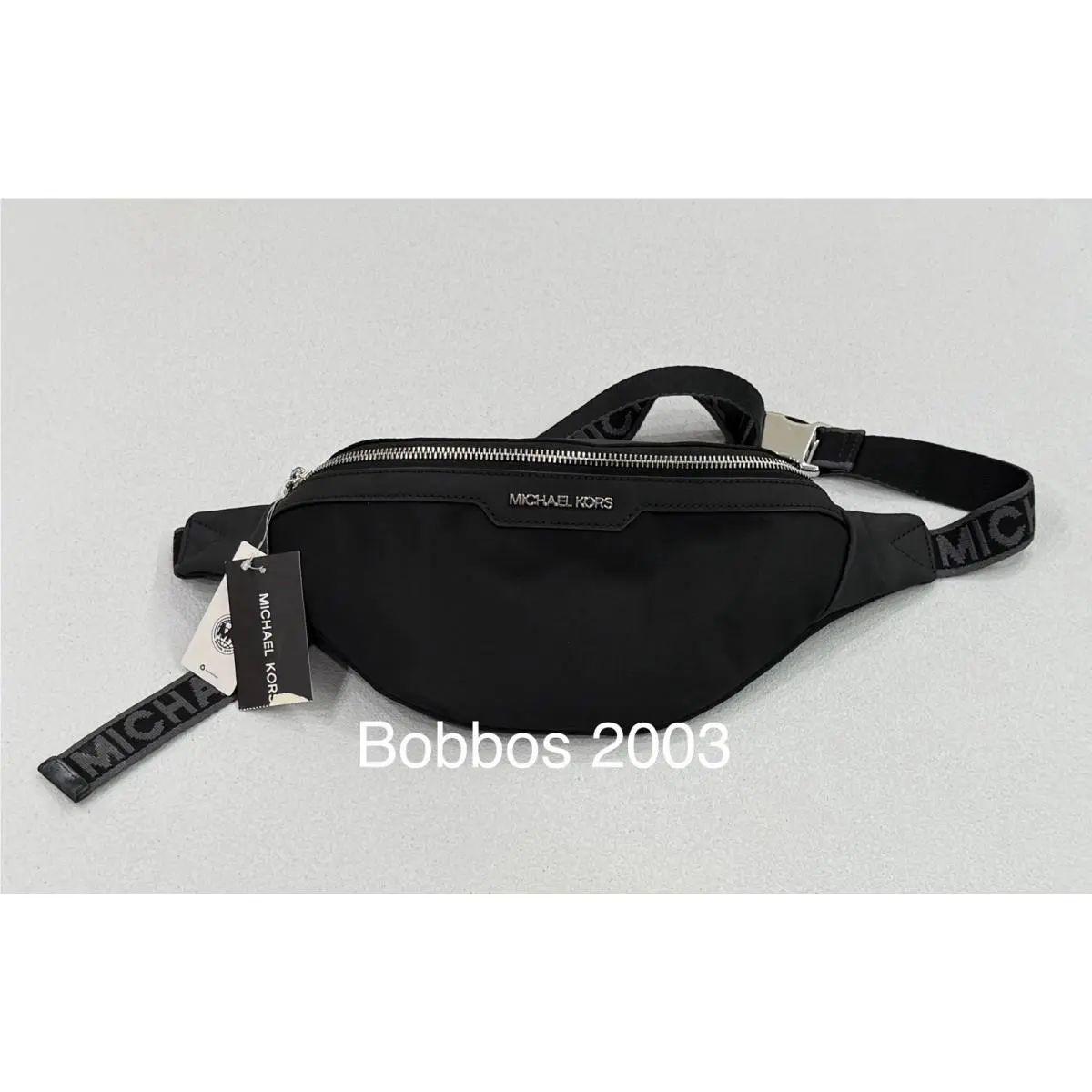 Michael Kors Men`s Fanny Pack Logo Crossbody Belt Hip Bag Black One Size