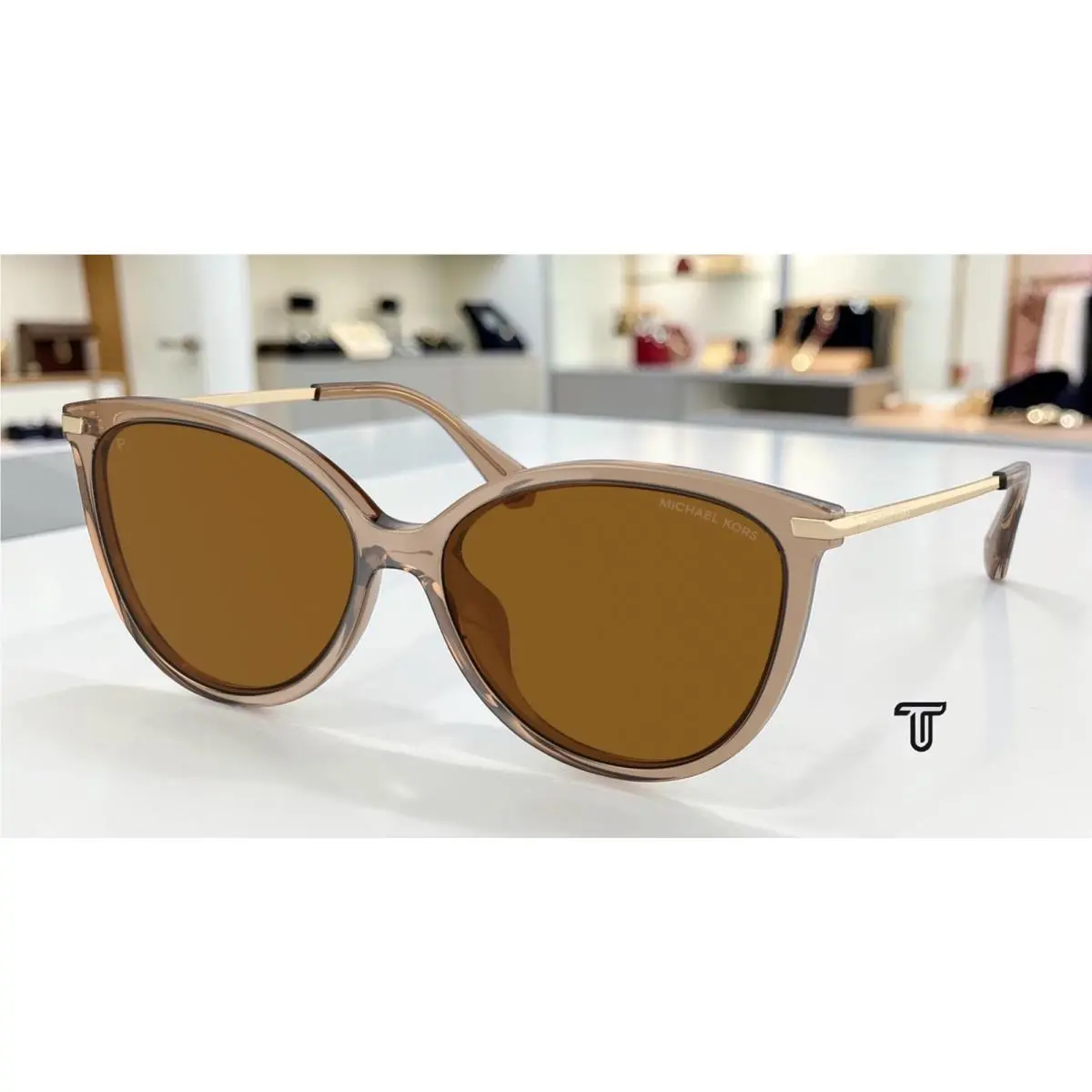 Michael Kors MK2184U 3938T5 Dupont Brown Polarized 58 mm Women`s Sunglasses