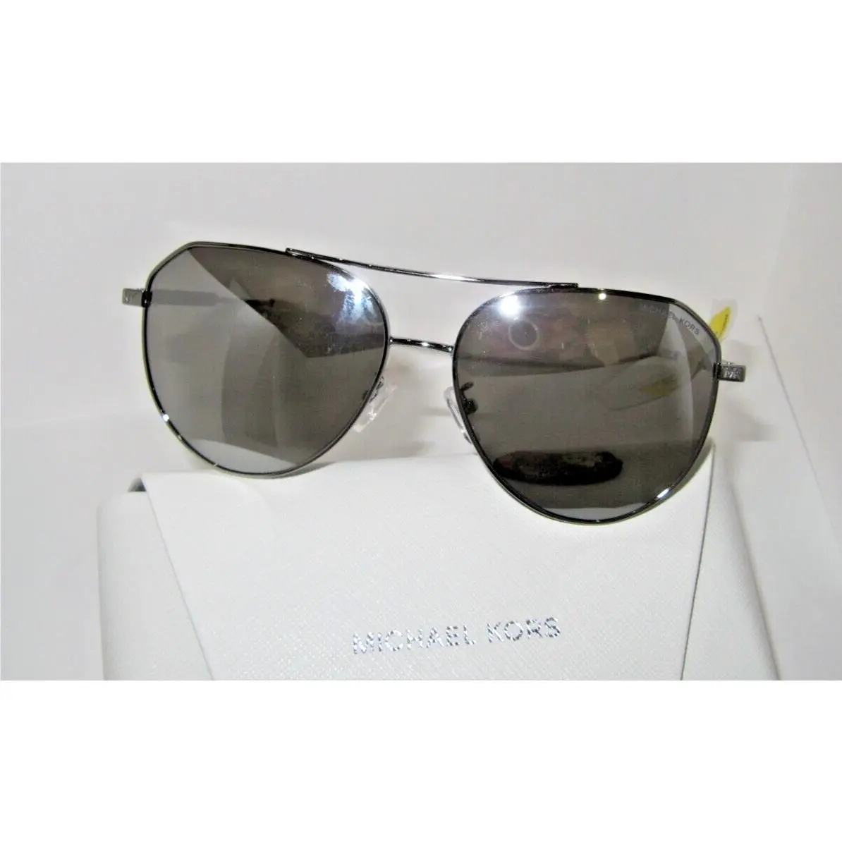 Michael Kors MK 1109 11536G Cheyenne Silver Mirrored Sunglasses