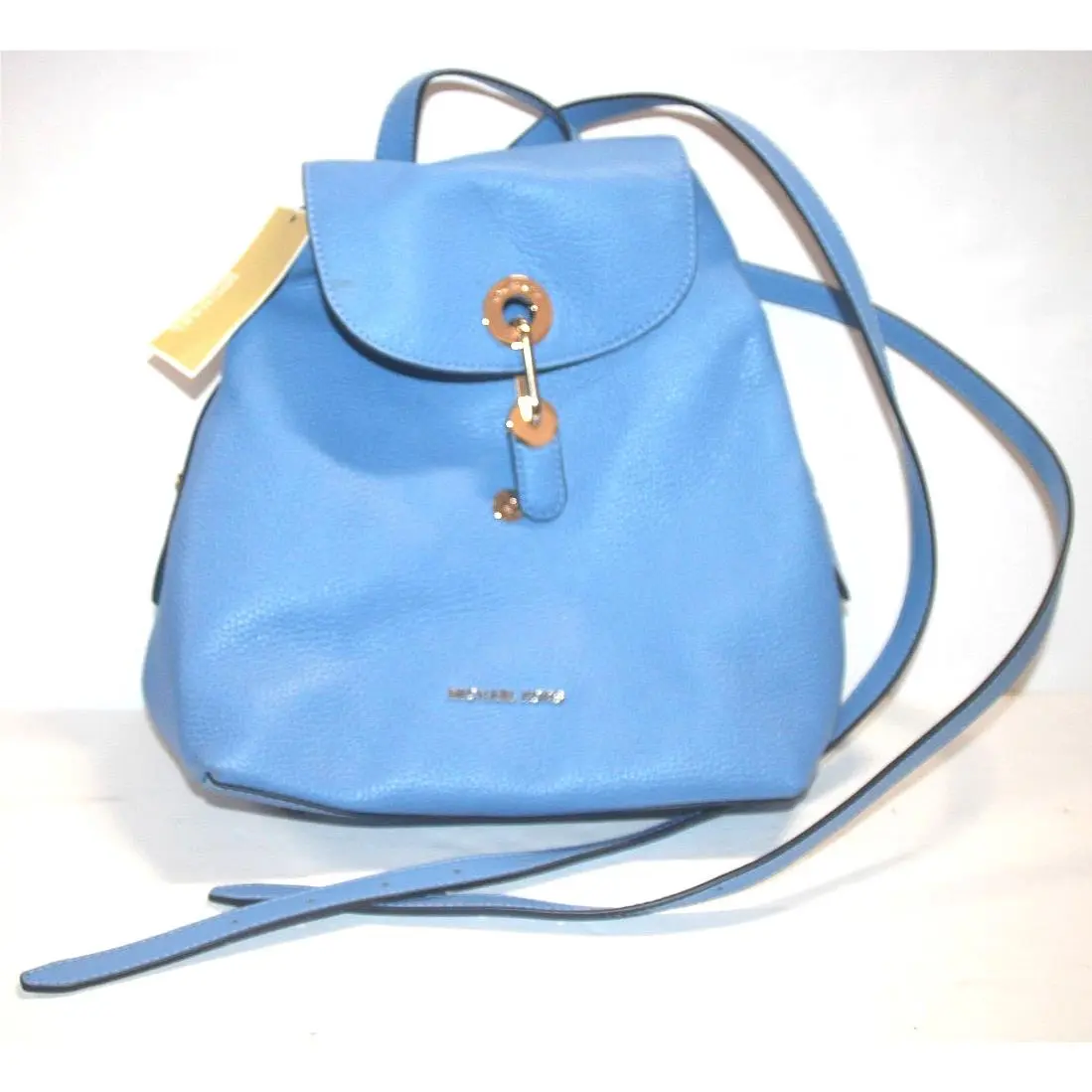 Michael Kors South Pacific Raven Pebbled Leather Bookbag Medium