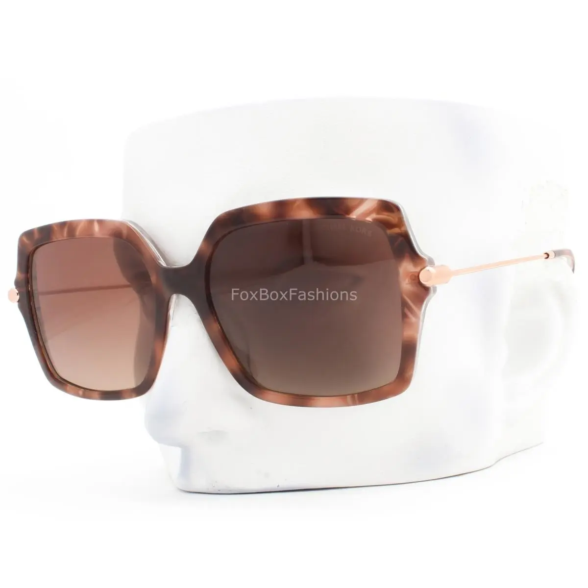 Michael Kors Quogue Sunglasses Pink Brown Tortoise Polarized MK2247U 4017T5 Case