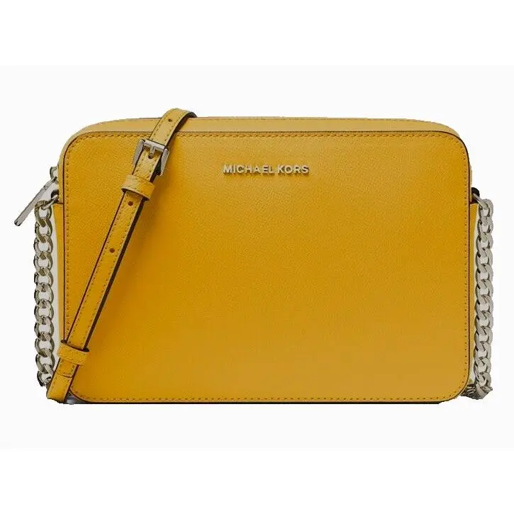 Jet Set Item Large Zip Chain Crossbody Golden Rod with Dust Bag by Michael Kors
