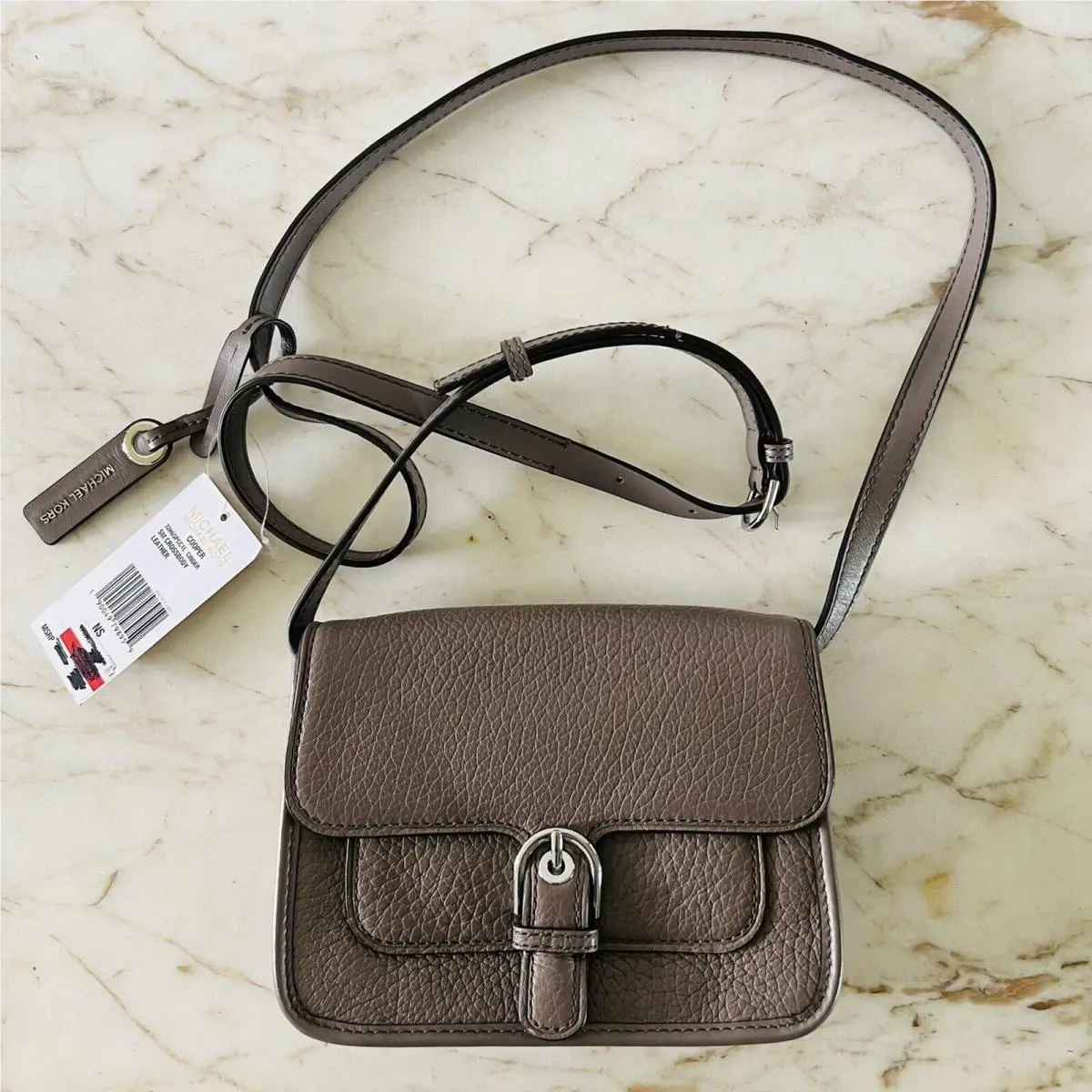 Michael Kors Cooper Cinder Soft Leather Small Crossbody Bag