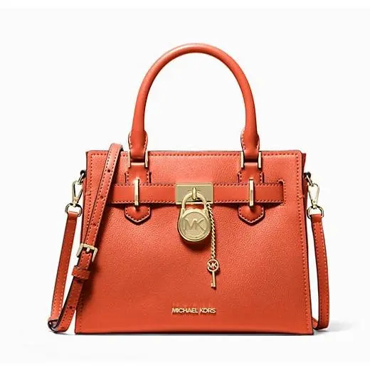 Hamilton Small Leather Satchel Red Clay by Michael Kors