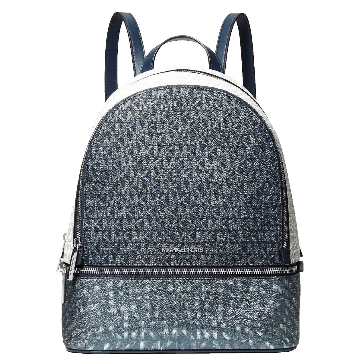 Michael Kors Rhea Medium Signature Logo Backpack Navy 35F5SRAB2V