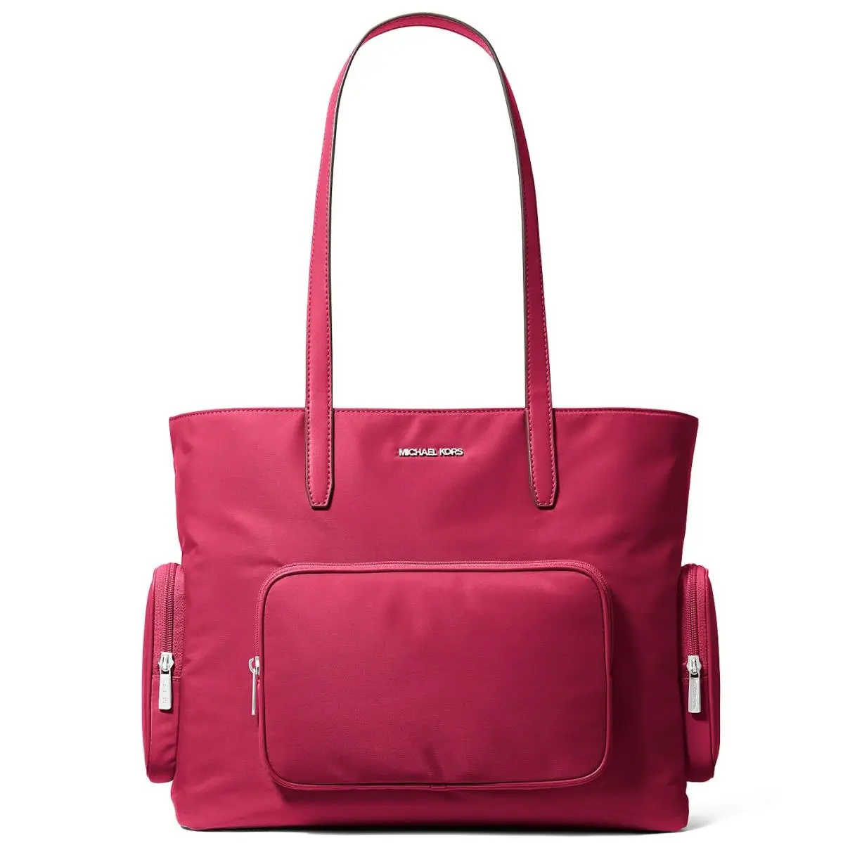 Michael Kors Khai Large Nylon Tote Bag Dark Raspberry 35T5S5FT9C