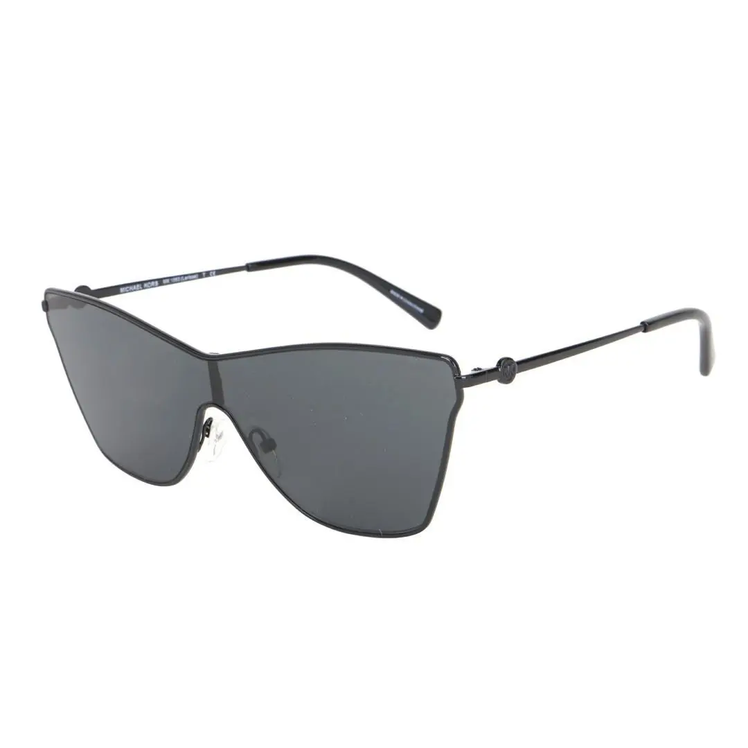 Michael Kors Unisex Sunglasses Black Gray Shield MK1063-120387 44