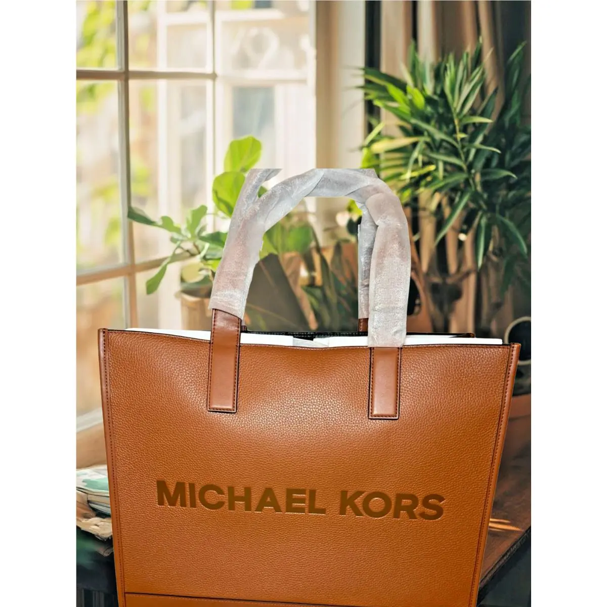 Michael Kors Cooper Men Women Tote Bag Luggage Pebbled Leather Handbag Laptop MK
