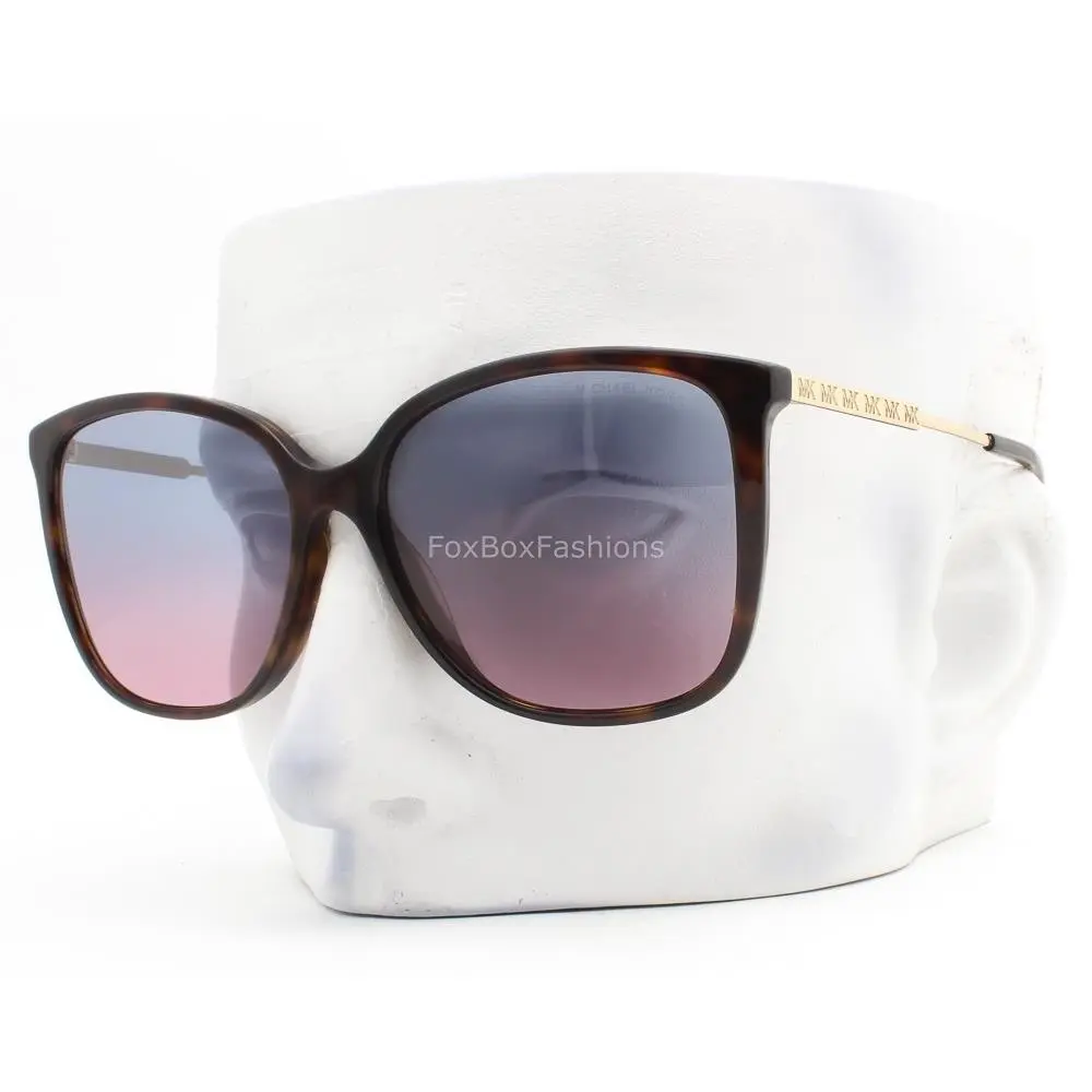 Avellino Sunglasses Brown Tortoise Blue Pink MK 2169 30068G W/case by Michael Kors