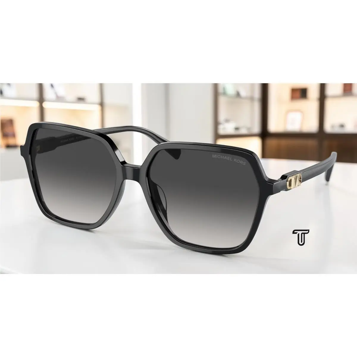 Michael Kors MK2196U 30058G Jasper Black Grey Gradient 58mm Women`s Sunglasses