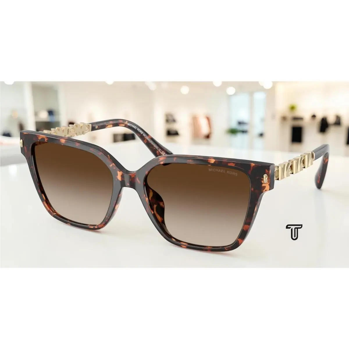 MK2263U 300613 Piedmont Tortoise Smoke Gradient 56mm Women Sunglass by Michael Kors