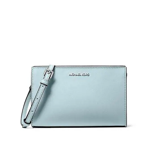 Sheila Small Vegan Non-leather Crossbody Bag Vista Blue by Michael Kors
