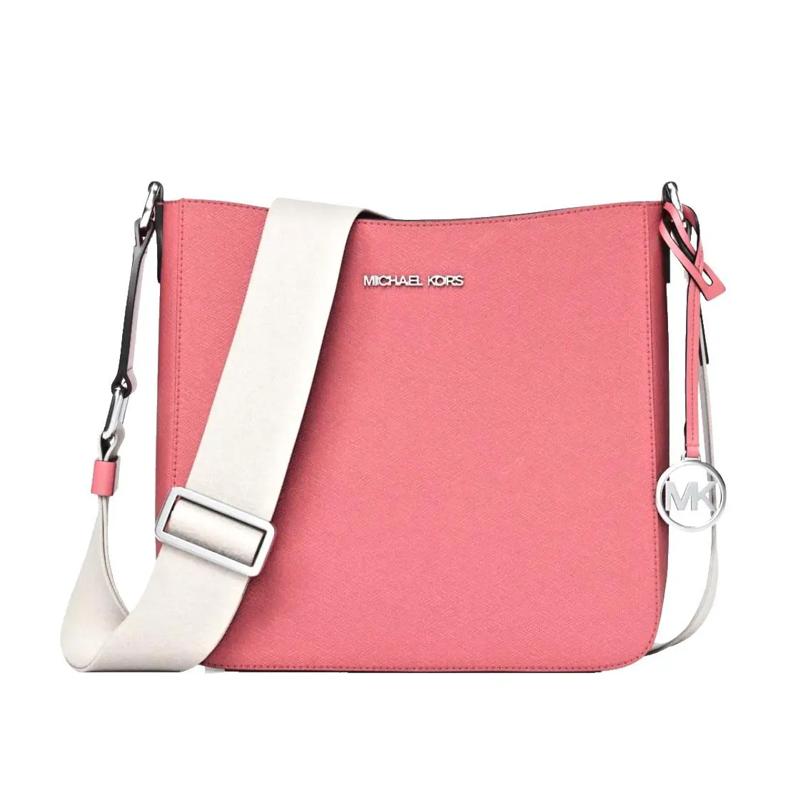 Michael Kors Woman`s Small Messenger Crossbody Bag Hibiscus Pink 35T4STVC5L