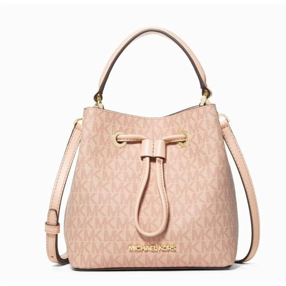 Suri Small Bucket Crossbody Logo Coated Canvas Ballet /dust Bag by Michael Kors